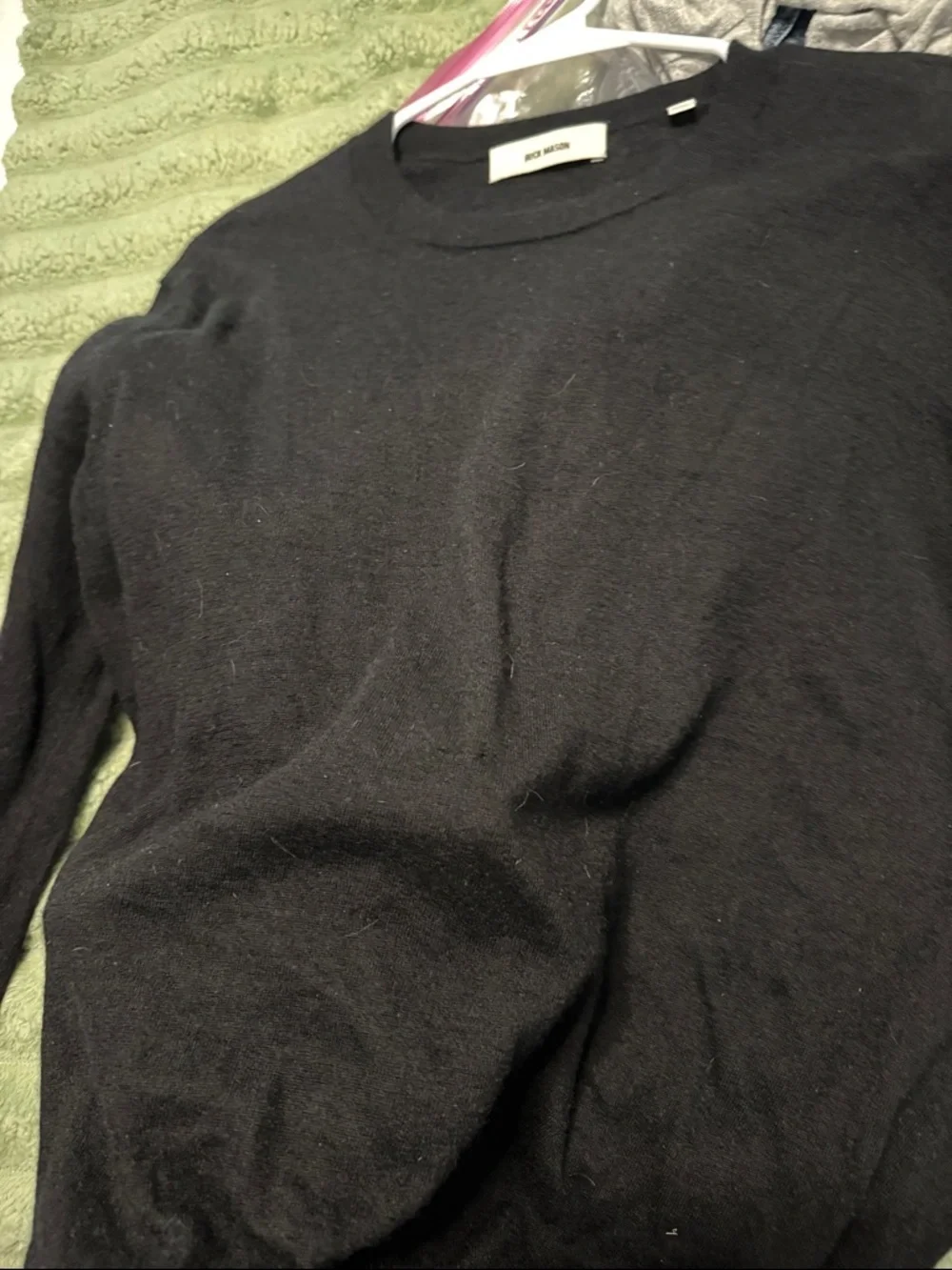 Buck Mason Black Crewneck Sweater